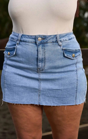 JUPE / SHORT JEANS 2 POCHES