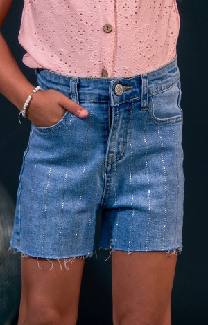 SHORT JEANS STRASS GIRL