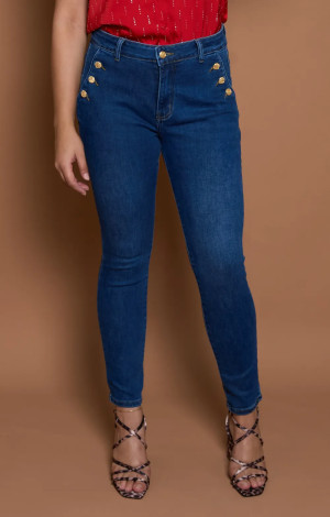 JEANS BOUTON GOLD