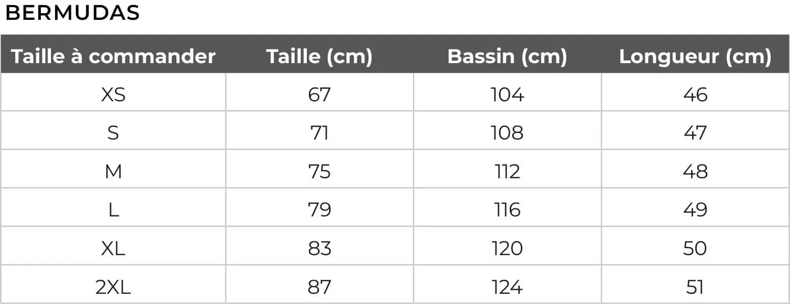 taille femme